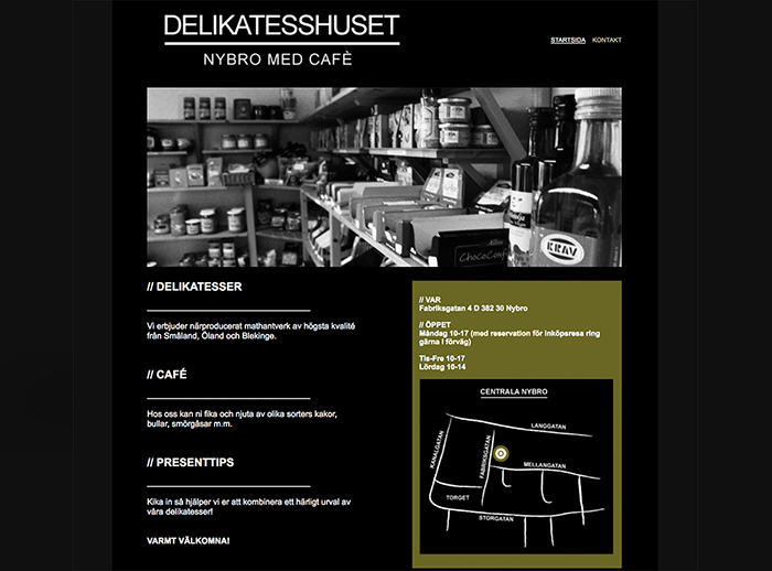 Portfolio | Webbdesign | delikatesshuset.se